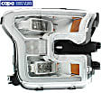 2015-2017 Ford F-150 - Passenger Side LED Headlight, With bulb(s), OE Replacement,, CAPA Certified