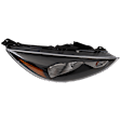 Passenger Side Headlight, with Bulb, Halogen, with Daytime Running Light, CAPA Certified
