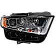 Passenger Side Headlight, with Bulb, HID/Xenon, with HID bulb and ballast, Titanium Model