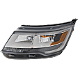 Driver Side Headlight, without Bulb, Halogen/LED Combo, Clear Lens, with LED Signature Lighting, CAPA Certified