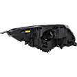 Driver Side Headlight, without Bulb, Halogen/LED Combo, Clear Lens, with LED Signature Lighting, CAPA Certified