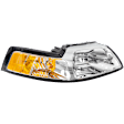 Passenger Side Headlight, without Bulb, Halogen, Clear Lens