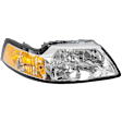 Passenger Side Headlight, without Bulb, Halogen, Clear Lens