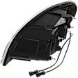 2008-2017 Freightliner Cascadia - Passenger Side Headlight, with Bulb, LED, Black Interior, without Daytime Running Light