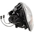 2008-2017 Freightliner Cascadia - Passenger Side Headlight, with Bulb, LED, Black Interior, without Daytime Running Light