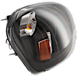 2008-2017 Freightliner Cascadia - Passenger Side Headlight, with Bulb, LED, Black Interior, without Daytime Running Light