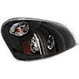 2008-2017 Freightliner Cascadia - Passenger Side Headlight, with Bulb, LED, Black Interior, without Daytime Running Light