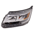 2019 Ford Explorer - Driver Side Halogen/LED Headlight, With bulb(s), For Models Without Signature Light, OE Replacement, CAPA Certified