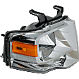 Passenger Side Headlight, with Bulb, Halogen, Clear Lens, 8 Cyl., 5.4L Engine