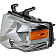 Driver Side Headlight, with Bulb, Halogen, Clear Lens, 8 Cyl., 5.4L Engine