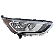 Passenger Side Halogen Headlight, With bulb(s), OE Replacement, CAPA Certified