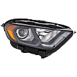 Passenger Side Headlight, with Bulb, Halogen, Clear Lens, CAPA Certified