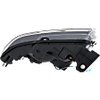 Driver and Passenger Side Headlights, without Bulbs, Halogen, Clear Lens
