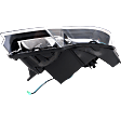 Driver and Passenger Side Headlights, without Bulbs, Halogen, Clear Lens