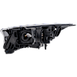 Passenger Side Headlight, without Bulb, Halogen, Clear Lens, CAPA Certified