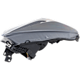 Passenger Side Headlight, without Bulb, Halogen, Clear Lens, CAPA Certified