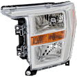 Driver Side Halogen Headlight, With bulb(s), OE Replacement, CAPA Certified