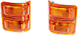 Driver and Passenger Side Mirror Turn Signal Lights, In-housing Signal Light, Amber Lens