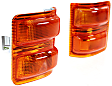 Driver and Passenger Side Mirror Turn Signal Lights, In-housing Signal Light, Amber Lens