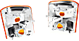 Driver and Passenger Side Mirror Turn Signal Lights, In-housing Signal Light, Amber Lens