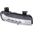 Front, Passenger Side LED Fog Light, with Bulb, CAPA CERTIFIED