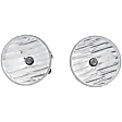 Front, Driver and Passenger Side Fog Light, With Bulb, Halogen