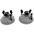 Front, Driver and Passenger Side Fog Light, With Bulb, Halogen