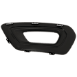 Front, Passenger Side Fog Light Cover, Black