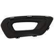Front, Driver Side Fog Light Cover, Black