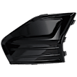 Front, Driver Side Fog Light Cover, Black