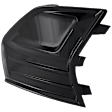 Front, Driver Side Fog Light Cover, Black