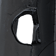 Front, Passenger Side Fog Light Trim, Textured Black