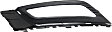 Front, Driver Side Fog Light Trim, Textured Black, Except Sport Model