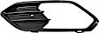 Driver Side Fog Light Trim, Black