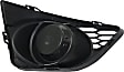 Front, Driver Side Fog Light Cover, Black, S Model