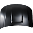 Hood, Aluminum, Black