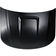 Hood, Aluminum, Black, CAPA CERTIFIED