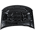 Hood, Aluminum, Black, CAPA CERTIFIED