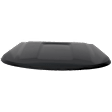 Hood, Aluminum, Black, CAPA CERTIFIED