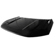 Factory Style Hood Aluminum Black CAPA Certified