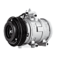A/C Compressor, With Clutch, 6-Groove Pulley, 119mm