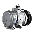 A/C Compressor, With Clutch, 6-Groove Pulley, 119mm