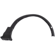 Front, Passenger Side Fender Flares, Textured Black