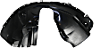 2017 Ford Escape - Front, Driver Side Fender Liner