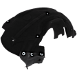 Front, Passenger Side Fender Liner, Without Insulation Foam, Plastic, Heated Form, CAPA CERTIFIED
