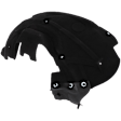 Front, Driver Side Fender Liner, Without Insulation Foam, Plastic, Heated Form