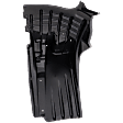 Front, Passenger Side Mud Flaps, Black