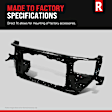 2015-2018 Ford Edge - Radiator Support Upper Tie Bar, CAPA Certified