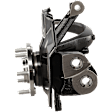 Front, Driver Side Steering Knuckle, With Bearing, With Dust Shield