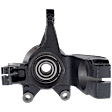 Front, Driver Side Steering Knuckle, Without Backing Plate, With Bearing, Without Dust Shield
